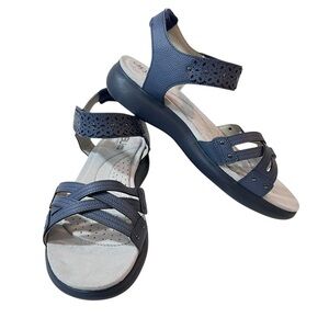 JBU Joanna Vegan Strap Sandal Womens Blue New